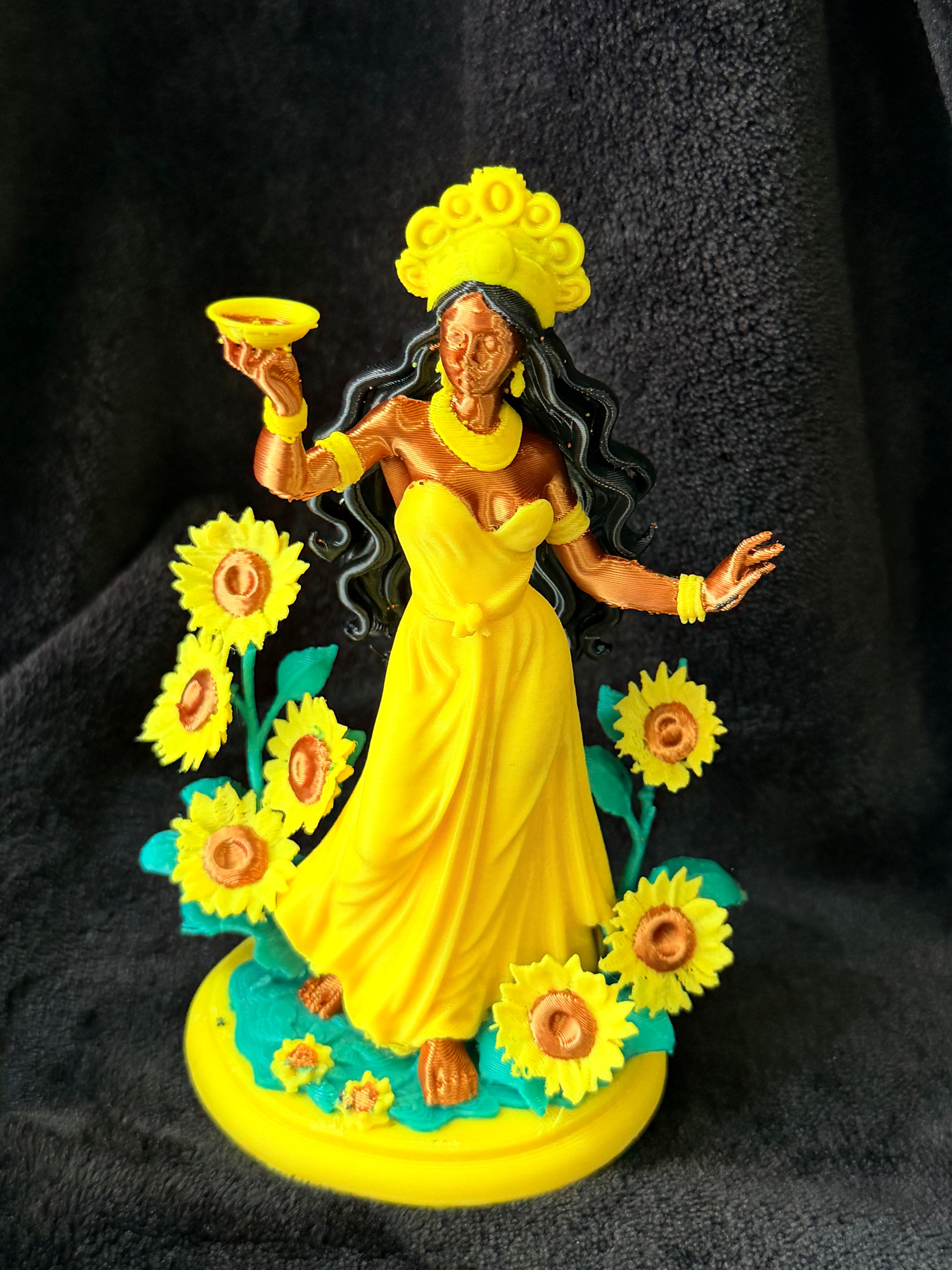 Ochún - Figura Impresa en 3D | 4 Colores