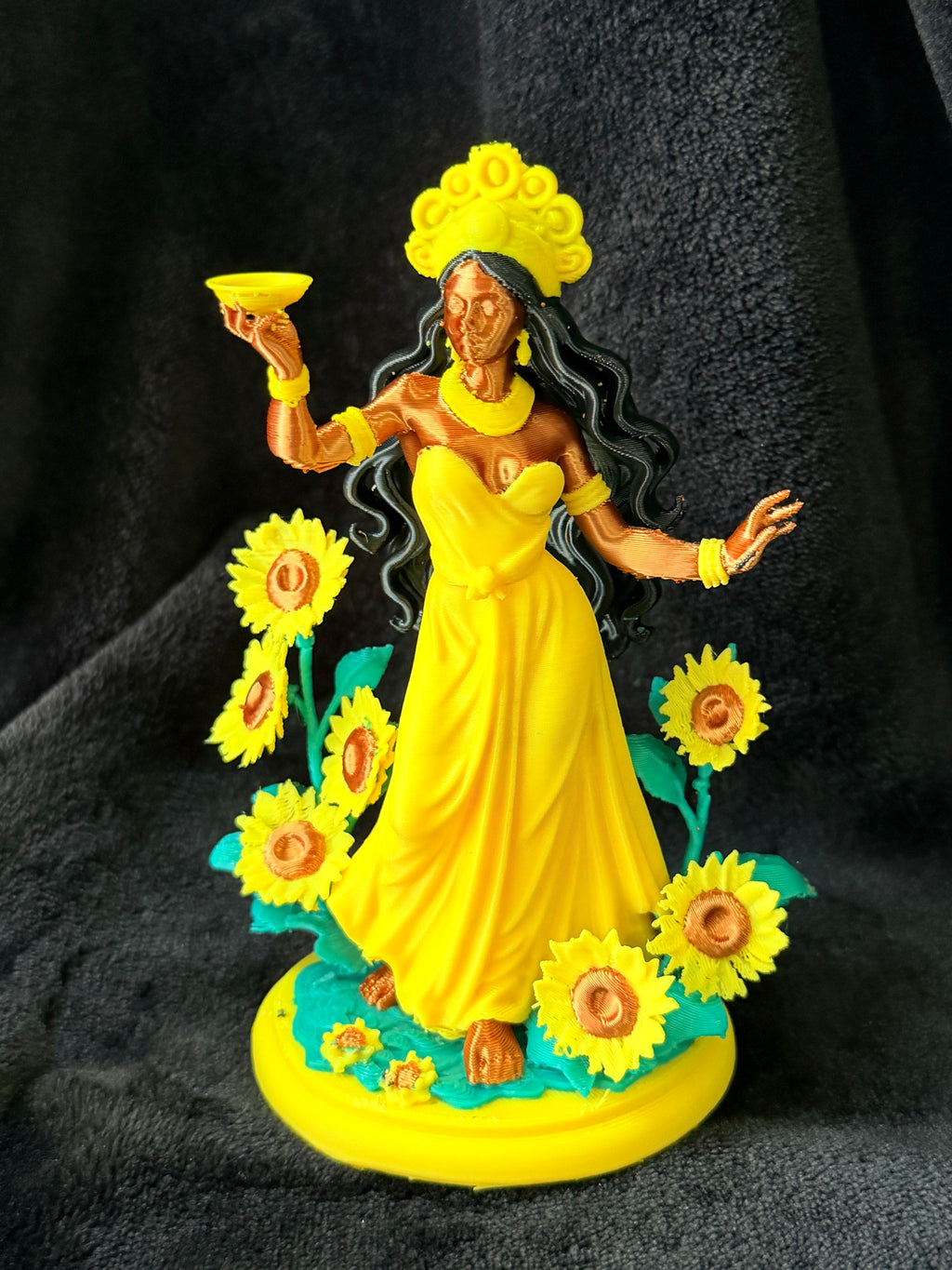 Ochún - Figura Impresa en 3D | 4 Colores