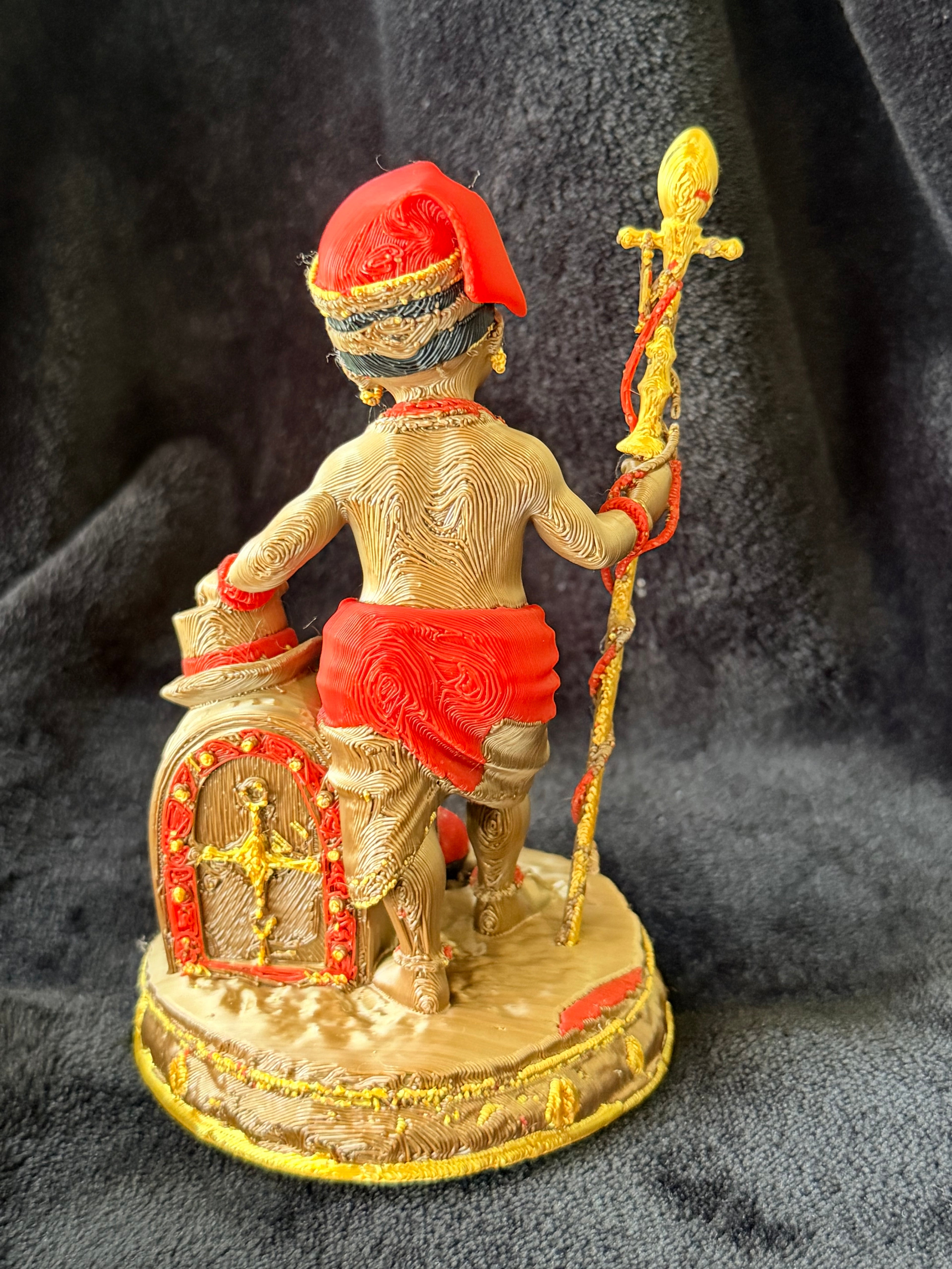 Elegguá - Figura Impresa en 3D | 10 cm | PLA Multicolor
