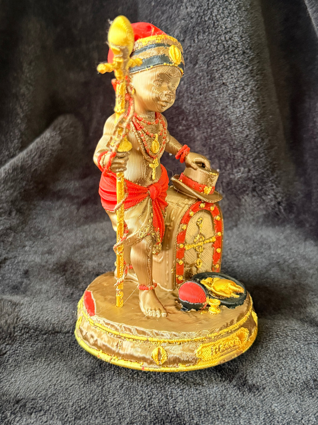 Elegguá - Figura Impresa en 3D | 10 cm | PLA Multicolor