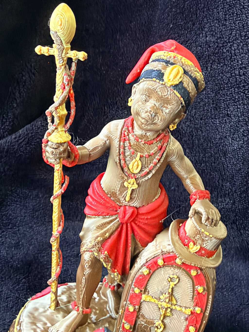 Elegguá - Figura Impresa en 3D | 10 cm | PLA Multicolor