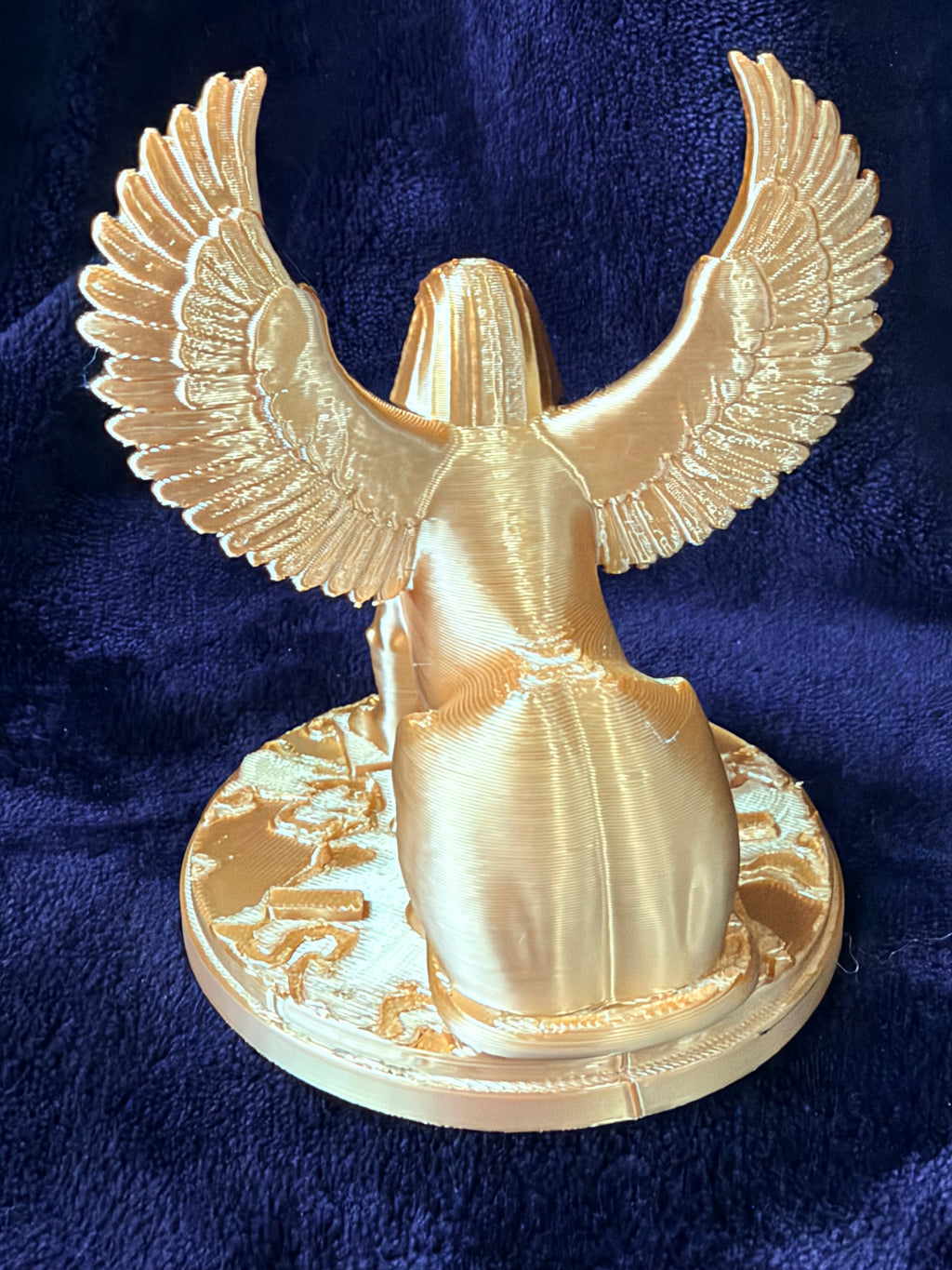 Esfinge Divina con Alas - Figura Impresa en 3D | Color Dorado