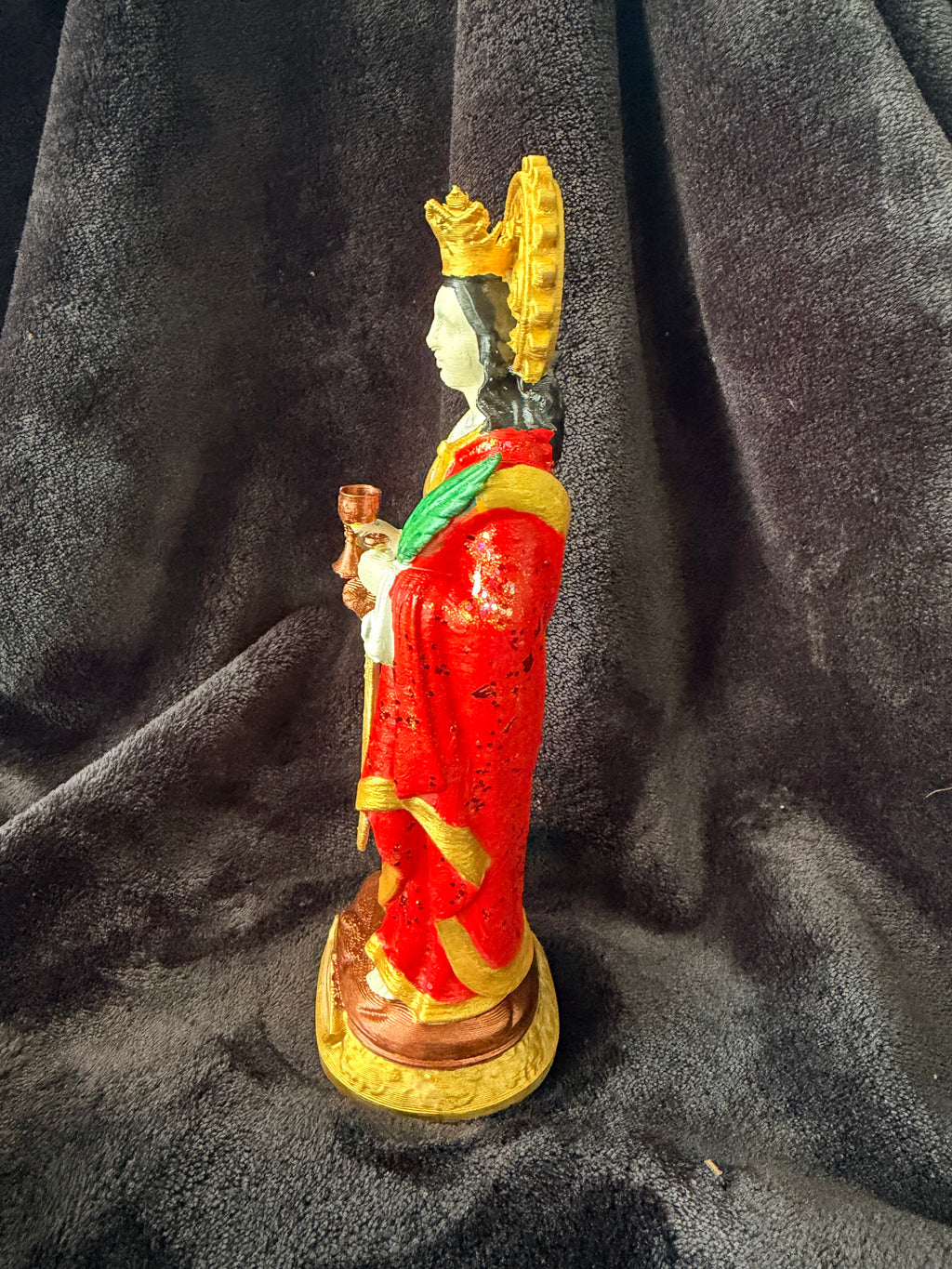 Santa Bárbara Clásica - Figura Impresa en 3D | Multicolor | Para Devotos Cubanos